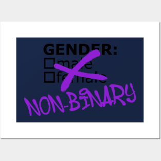 No Checked Boxes *non binary* Posters and Art